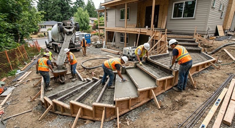 Steps Pouring in Sacramento, CA